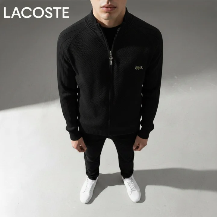 LC Men's Textured Zip-Up Sweater - Image 7