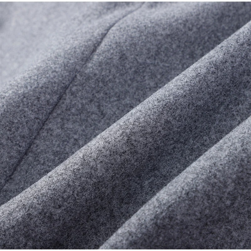 Léa - Women's Wool Blend Coat with High Collar and Double-Breasted Fastening - Image 14