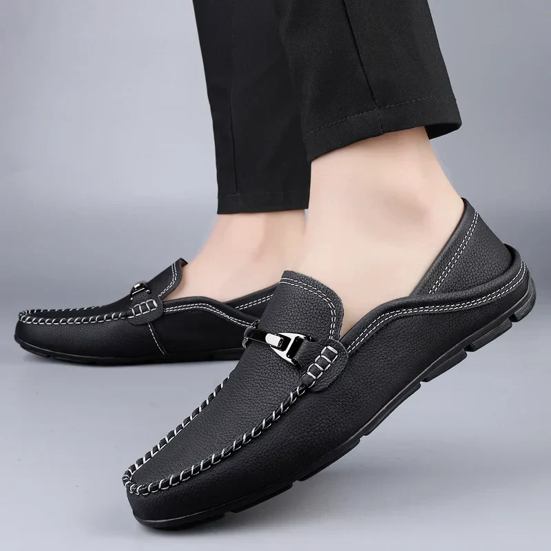 Savoni Leather Loafers - Image 7