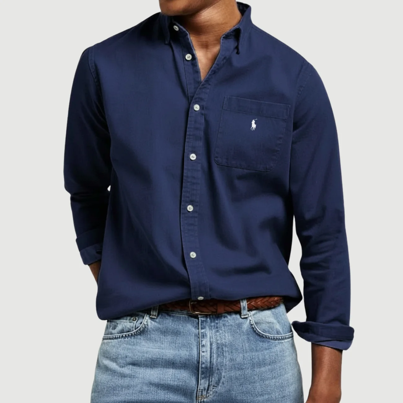 Linen Button-Up Shirt - CLEARANCE SALE - Image 6