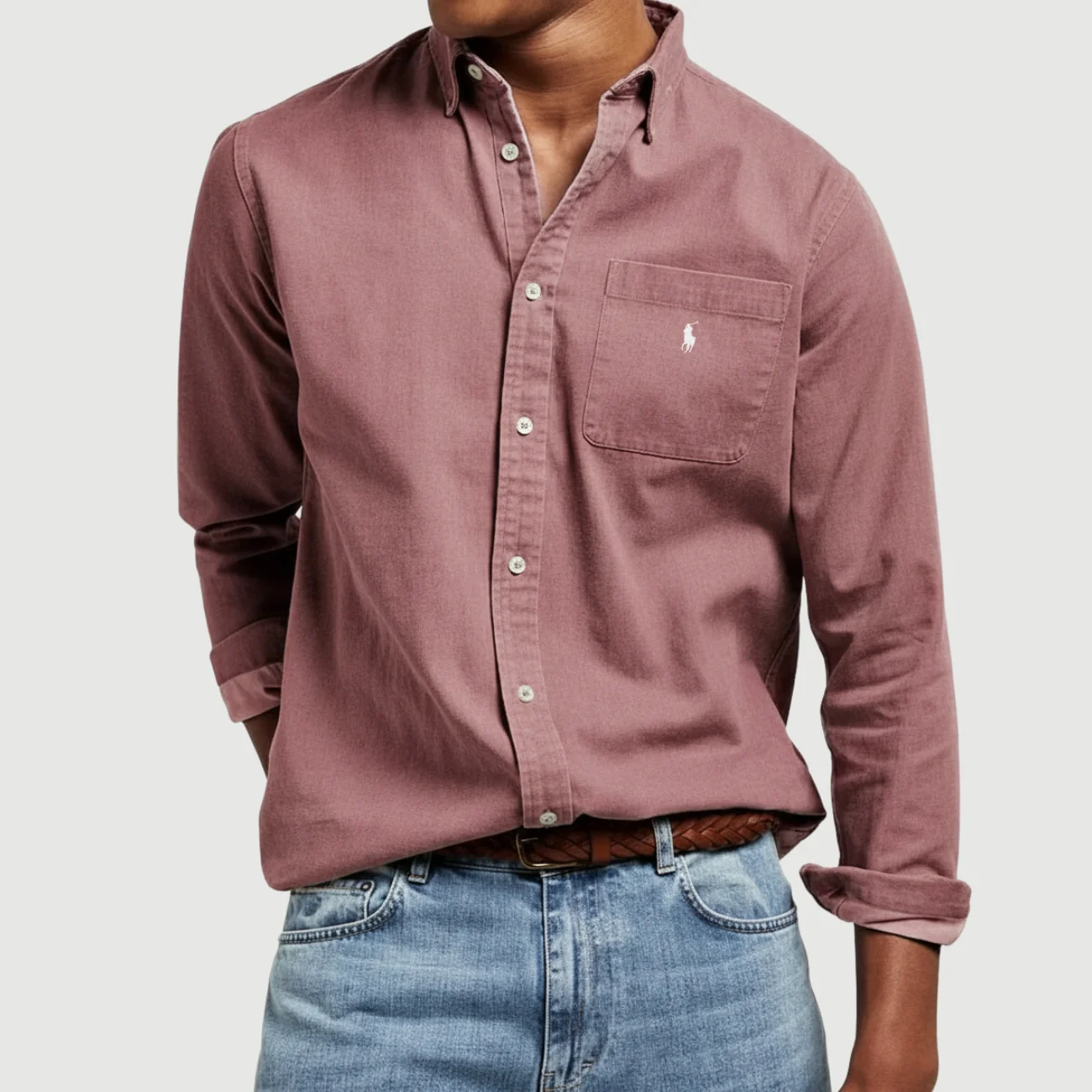 Linen Button-Up Shirt - CLEARANCE SALE - Image 9