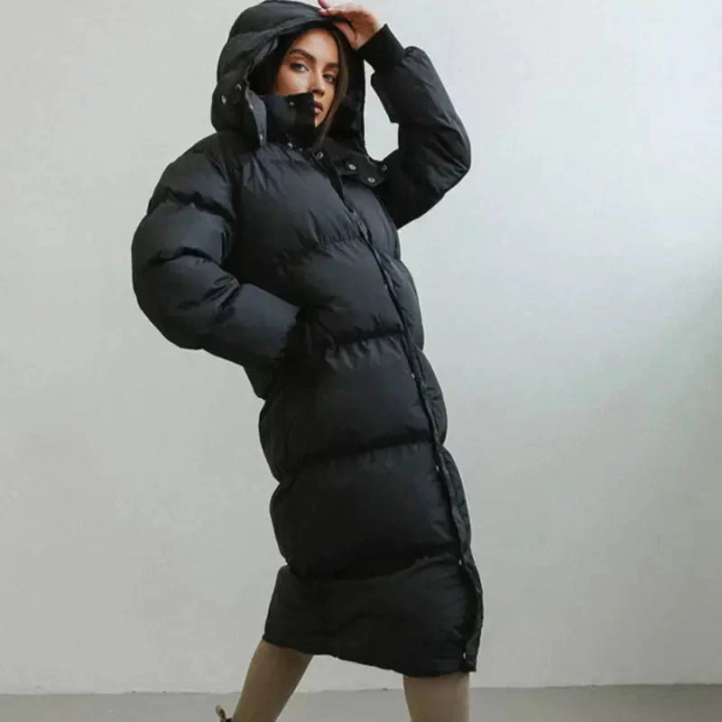 Long Insulated Puffer Jacket for Women