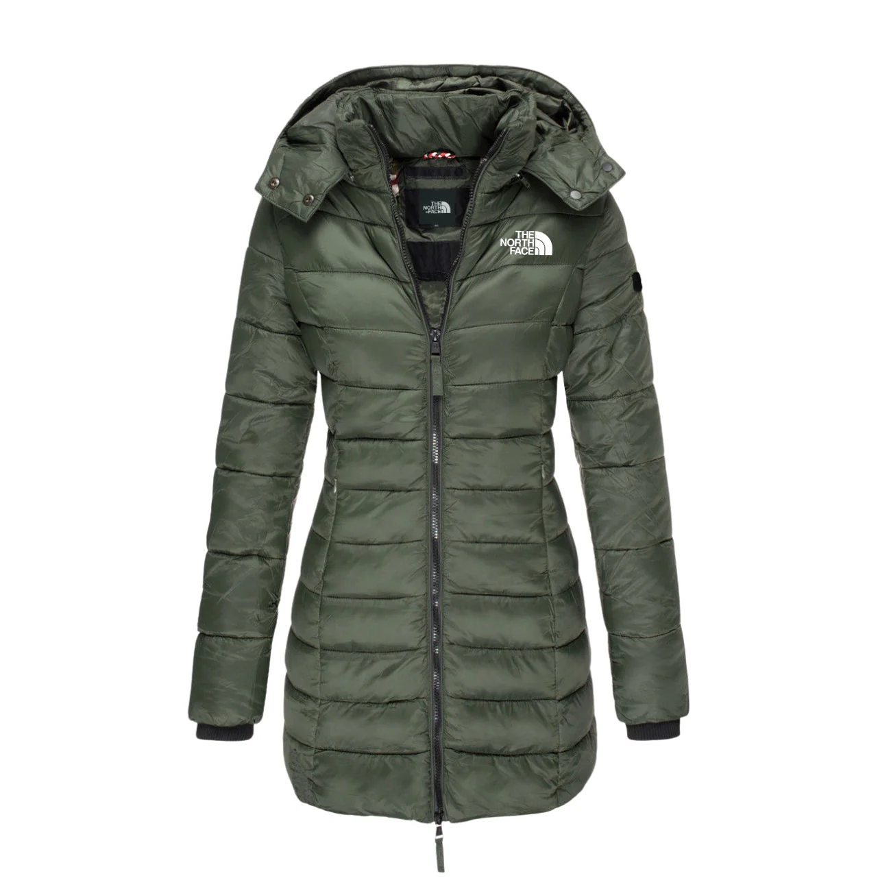 Long Padded Coat with Hood - CLEARANCE PRICE - Image 5