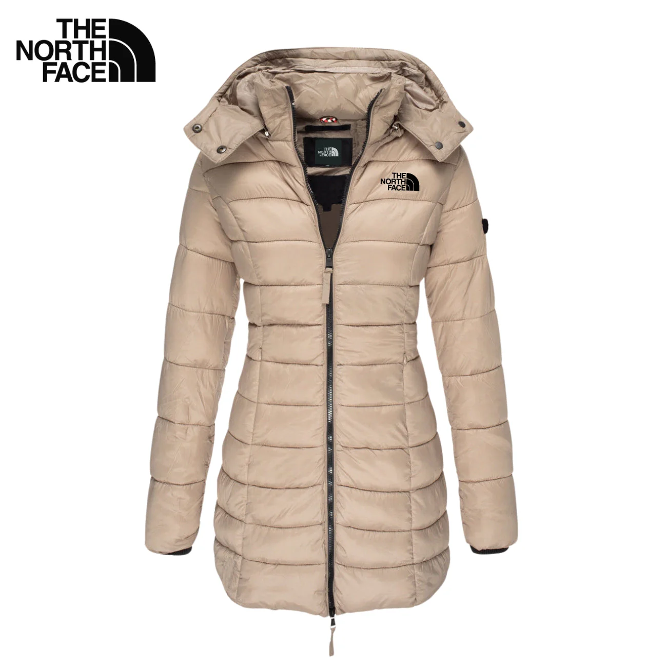 Long Padded Coat with Hood || CLEARANCE PRICE - Image 3