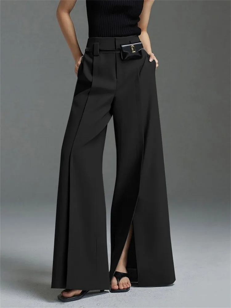 Lourve Wide Leg Split Trouser - Image 2