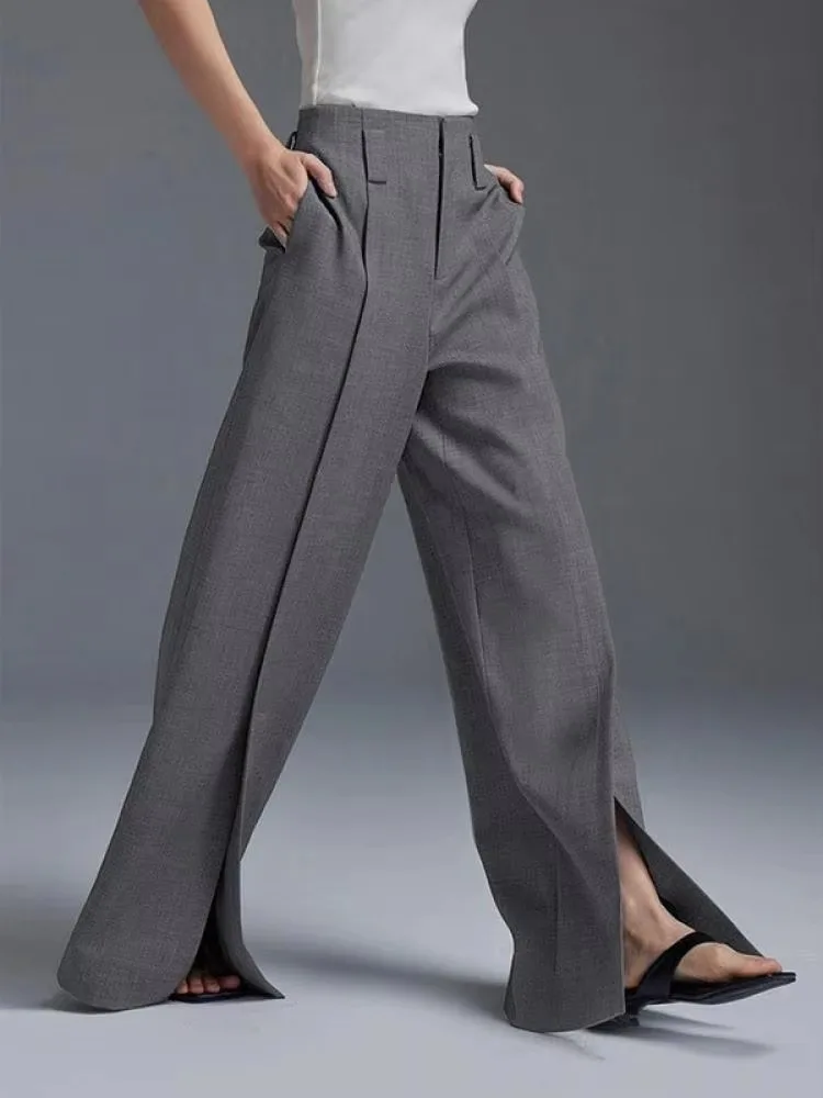 Lourve Wide Leg Split Trouser - Image 5