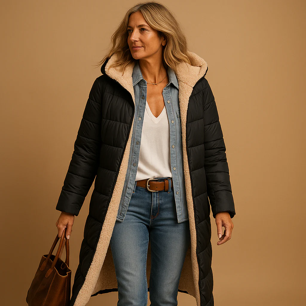 Madison – Women’s Long Winter Coat with Modern Design