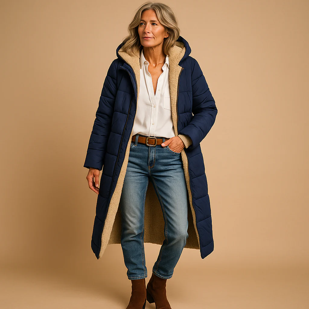 Madison – Women’s Long Winter Coat with Modern Design - Image 5