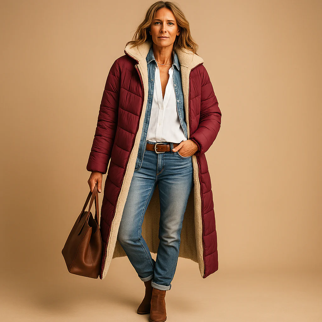 Madison – Women’s Long Winter Coat with Modern Design - Image 6