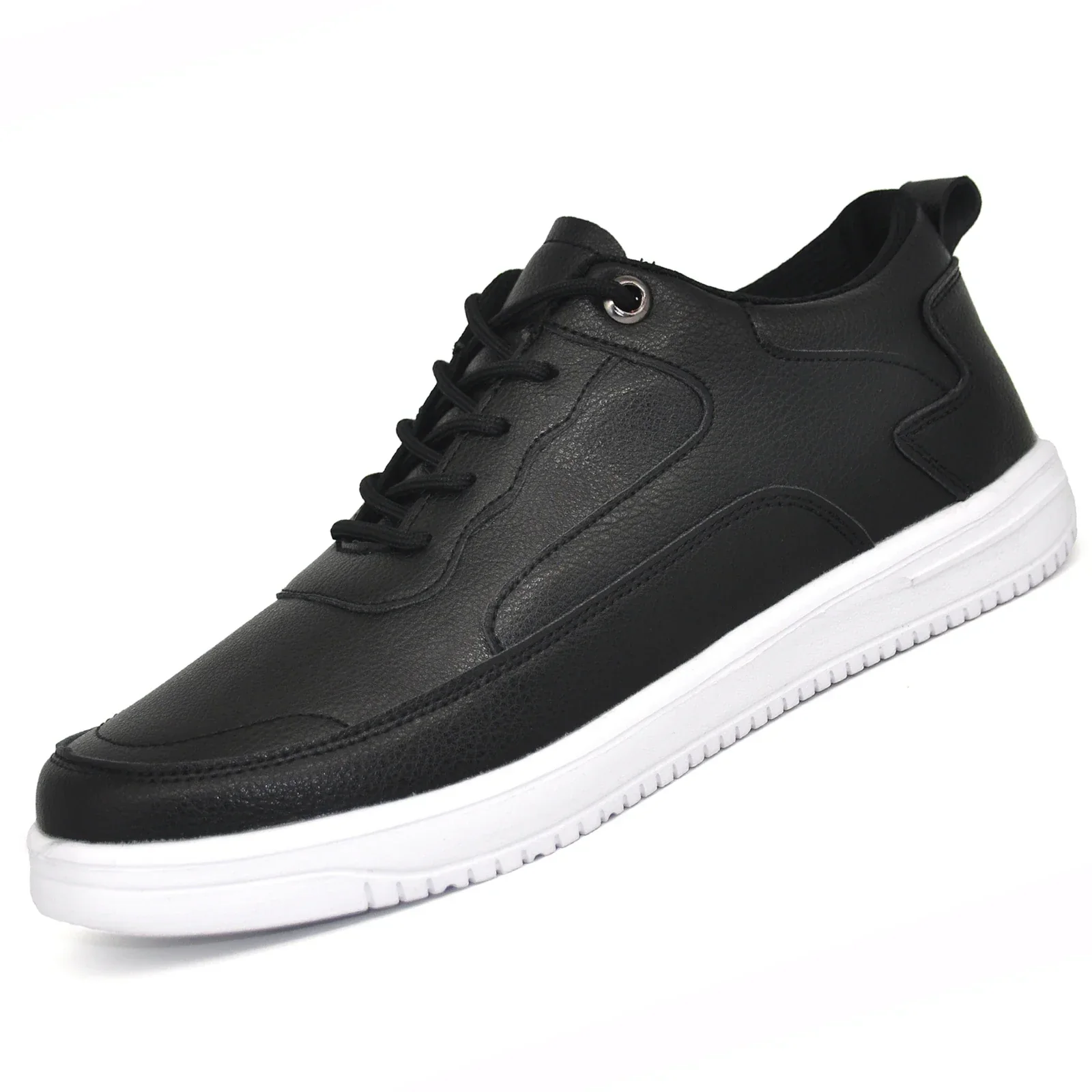 Matteo Leather Canvas Sneakers – Lightweight Breathable Fit for Men - Image 2