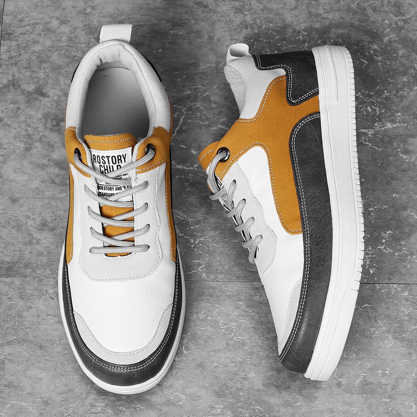 Matteo Leather Canvas Sneakers – Lightweight Breathable Fit for Men - Image 5