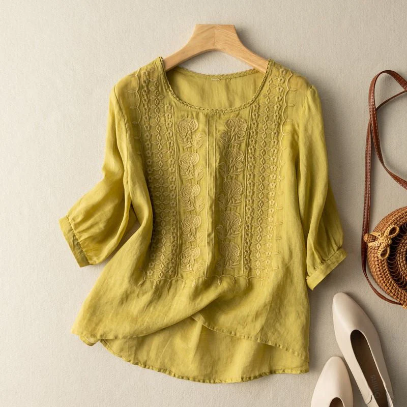MEADOW LINEN BLOUSE