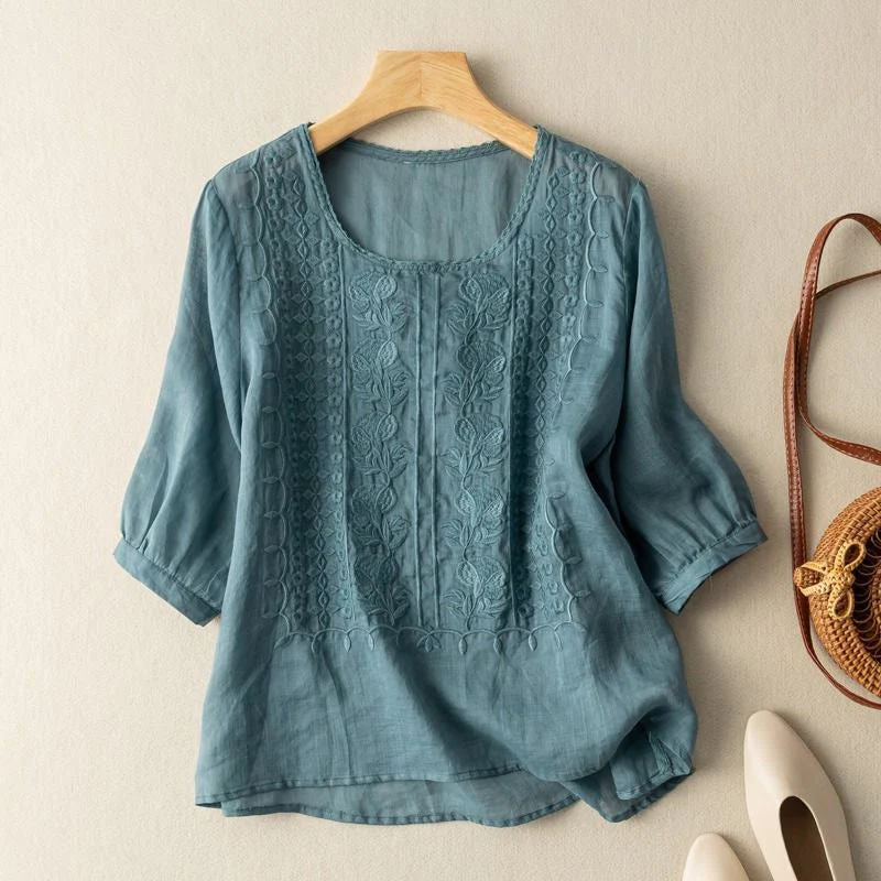 MEADOW LINEN BLOUSE - Image 2