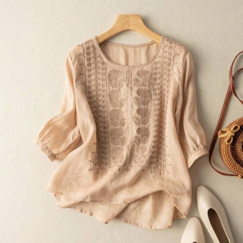 MEADOW LINEN BLOUSE - Image 3