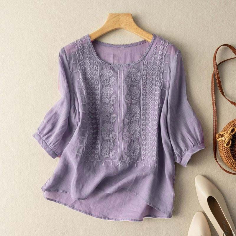 MEADOW LINEN BLOUSE - Image 5