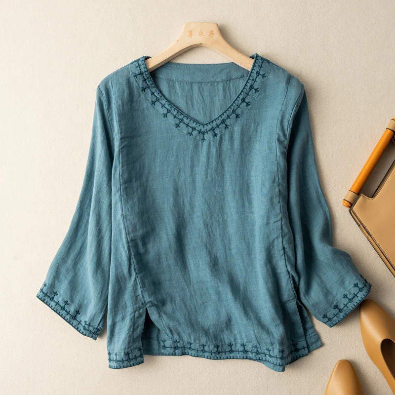 MELISSA LINEN BLOUSE - Image 2