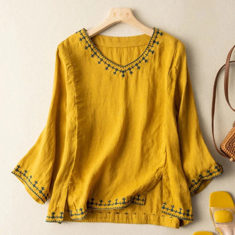 MELISSA LINEN BLOUSE - Image 3