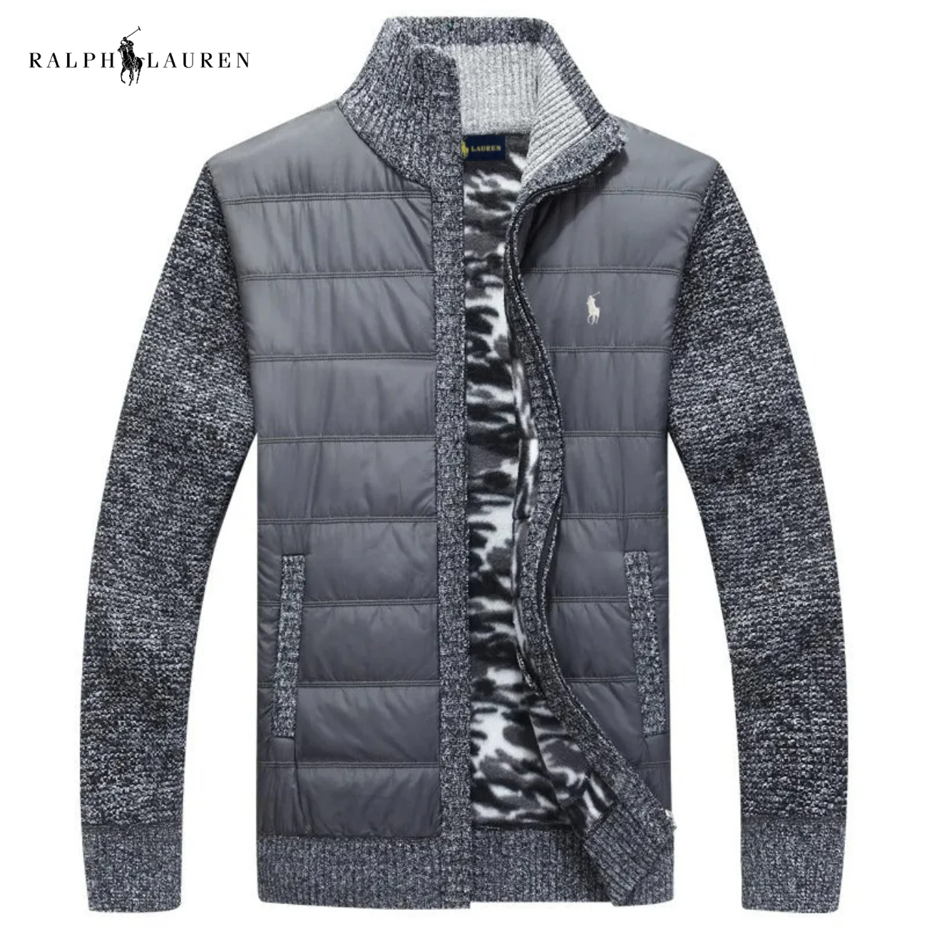 Men’s Hybrid Quilted Knit Jacket || Clearance Sale