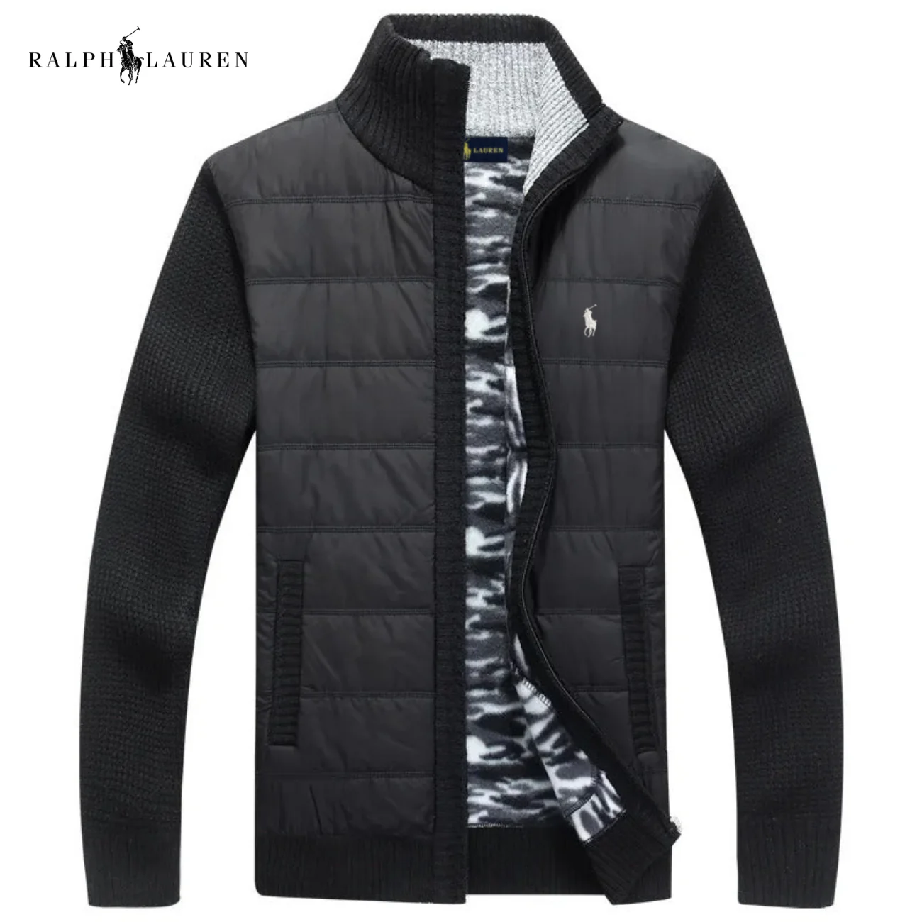 Men’s Hybrid Quilted Knit Jacket || Clearance Sale - Image 2