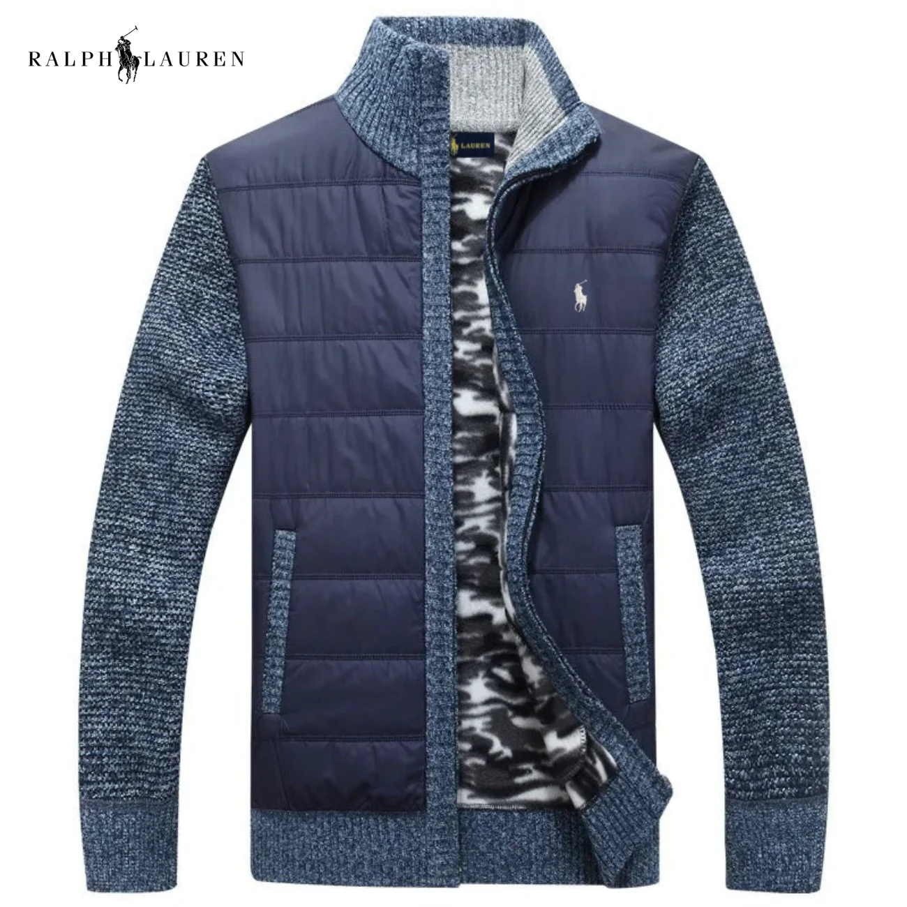 Men’s Hybrid Quilted Knit Jacket || Clearance Sale - Image 3