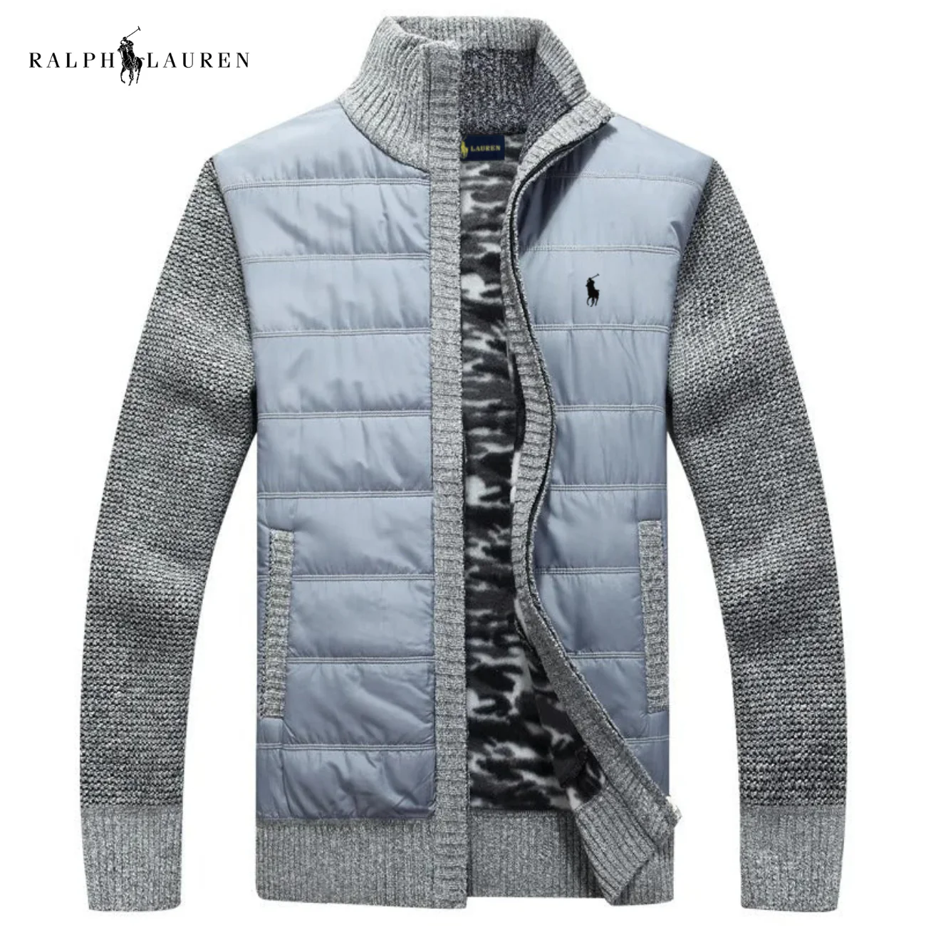 Men’s Hybrid Quilted Knit Jacket || Clearance Sale - Image 4