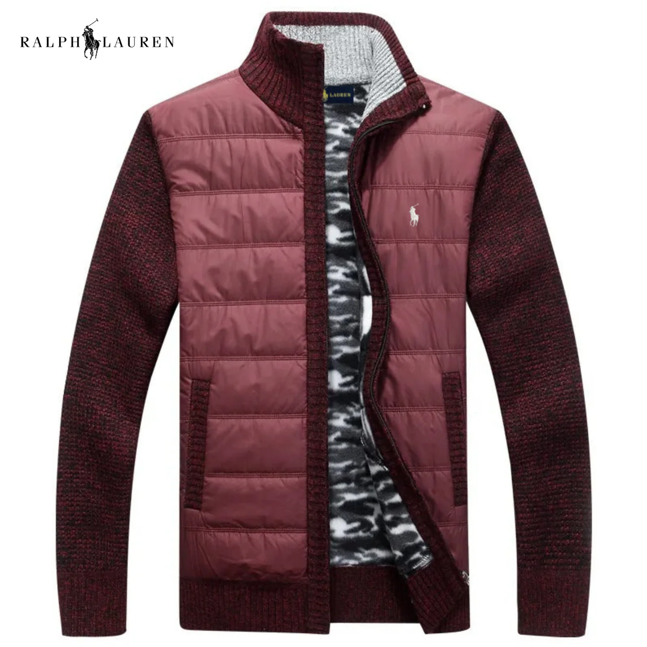 Men’s Hybrid Quilted Knit Jacket || Clearance Sale - Image 5