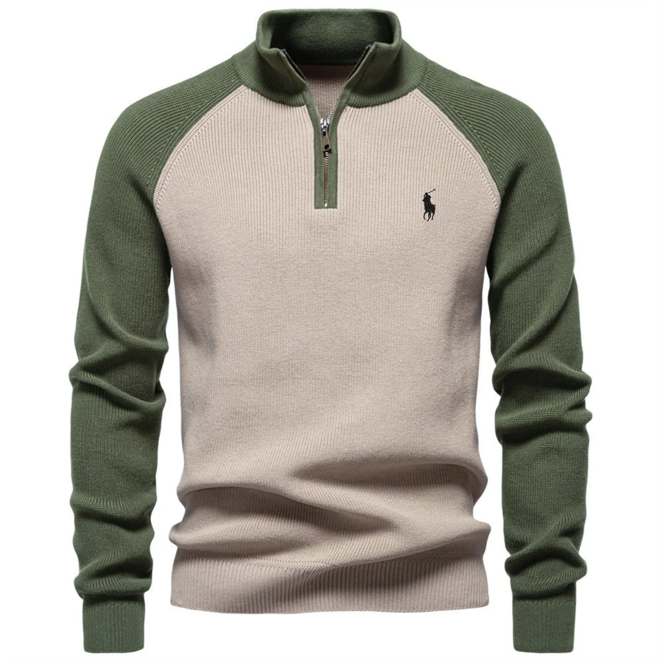 Men’s Premium Half-Zip Knit Sweater – Clearance Sale - Image 2