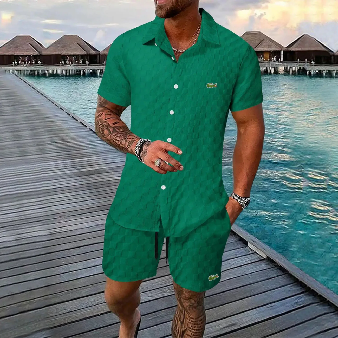 Men's Summer Set (Shirt & Shorts) - CLEARANCE SALE - Image 5