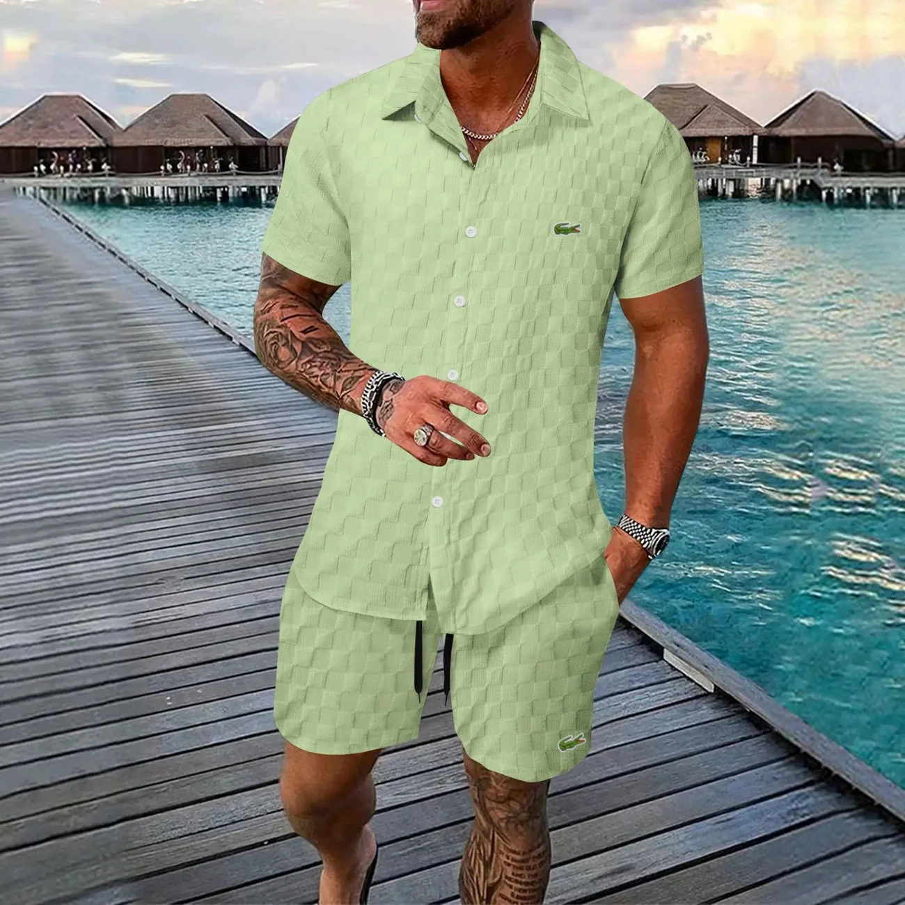Men's Summer Set (Shirt & Shorts) - CLEARANCE SALE - Image 6