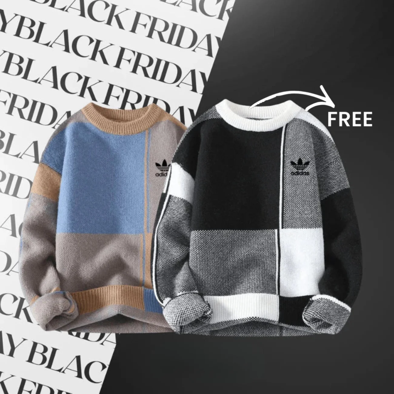 Men’s Sweater 1+1 Free || Clearance Sale - Image 2