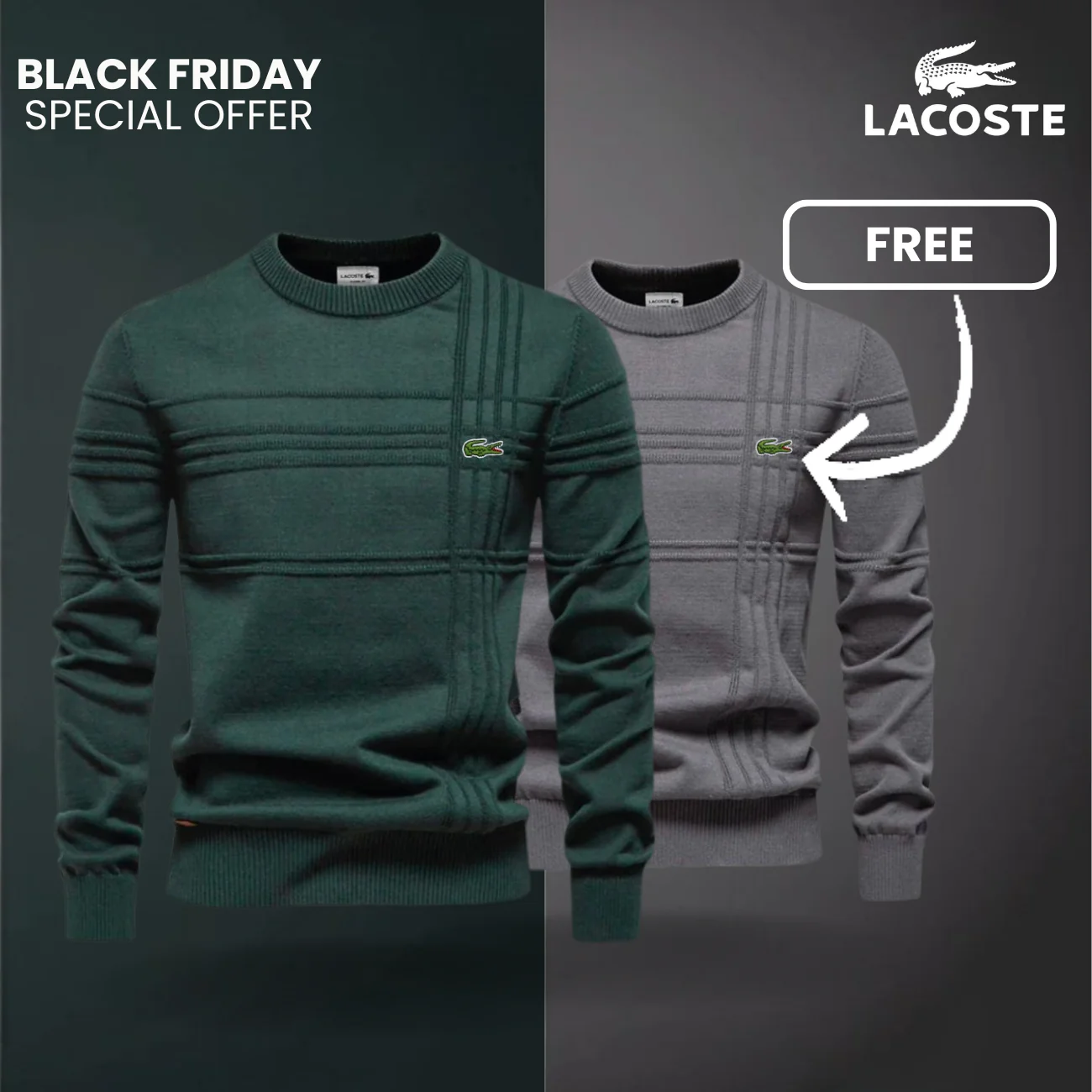 Men’s Textured Sweater LC™ 1+1 Free (Clearance) - Image 8