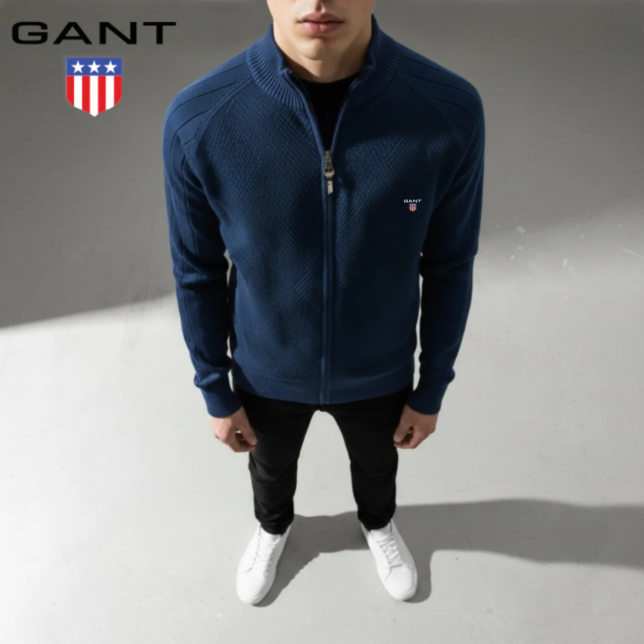 Men's Textured Zip Sweatshirt || CLEARANCE SALE - Image 6