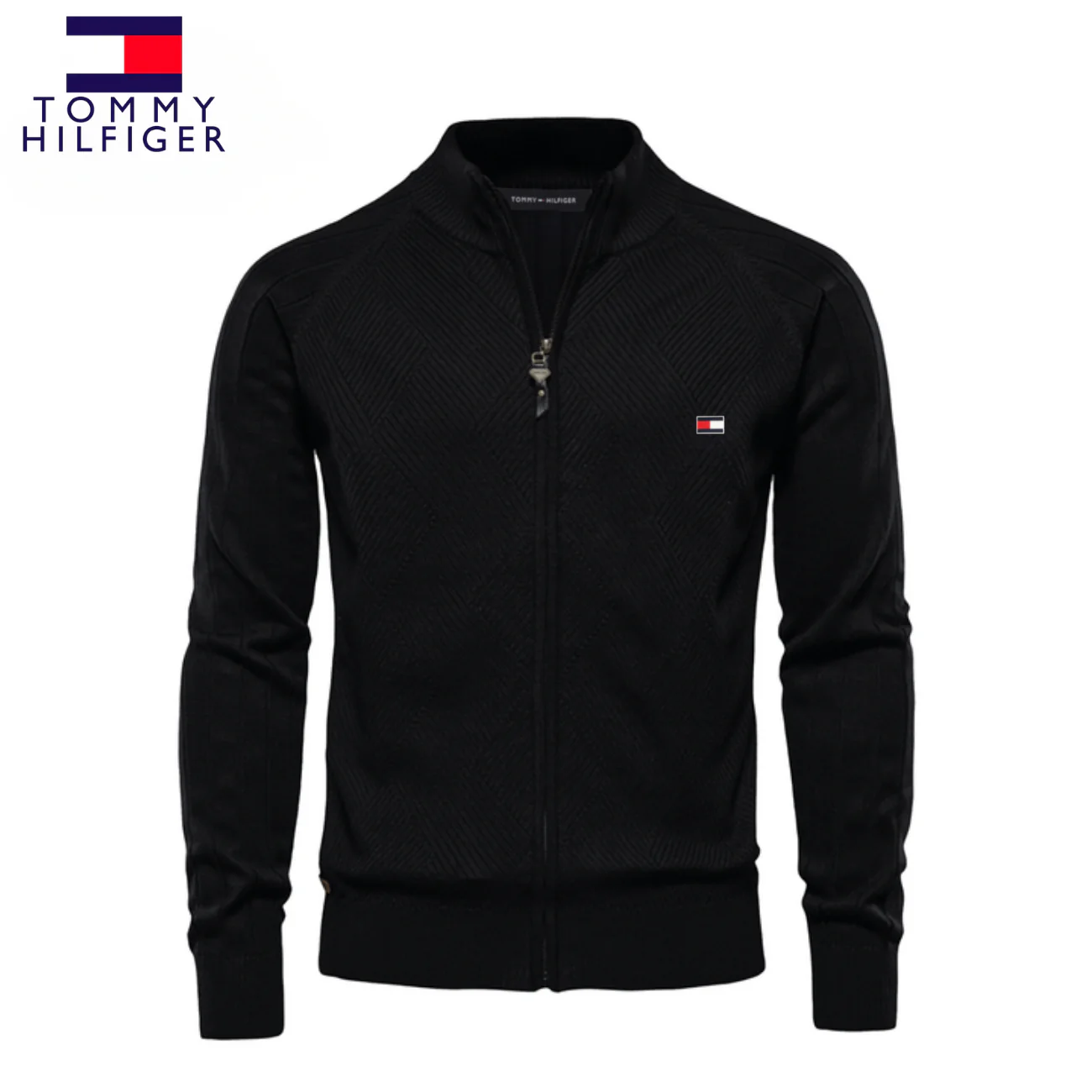 Men's Textured Zip Sweatshirt || CLEARANCE SALE - Image 2