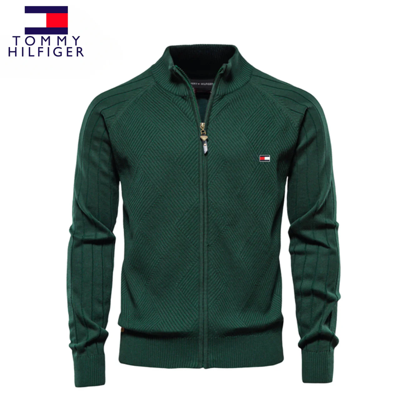 Men's Textured Zip Sweatshirt || CLEARANCE SALE - Image 3