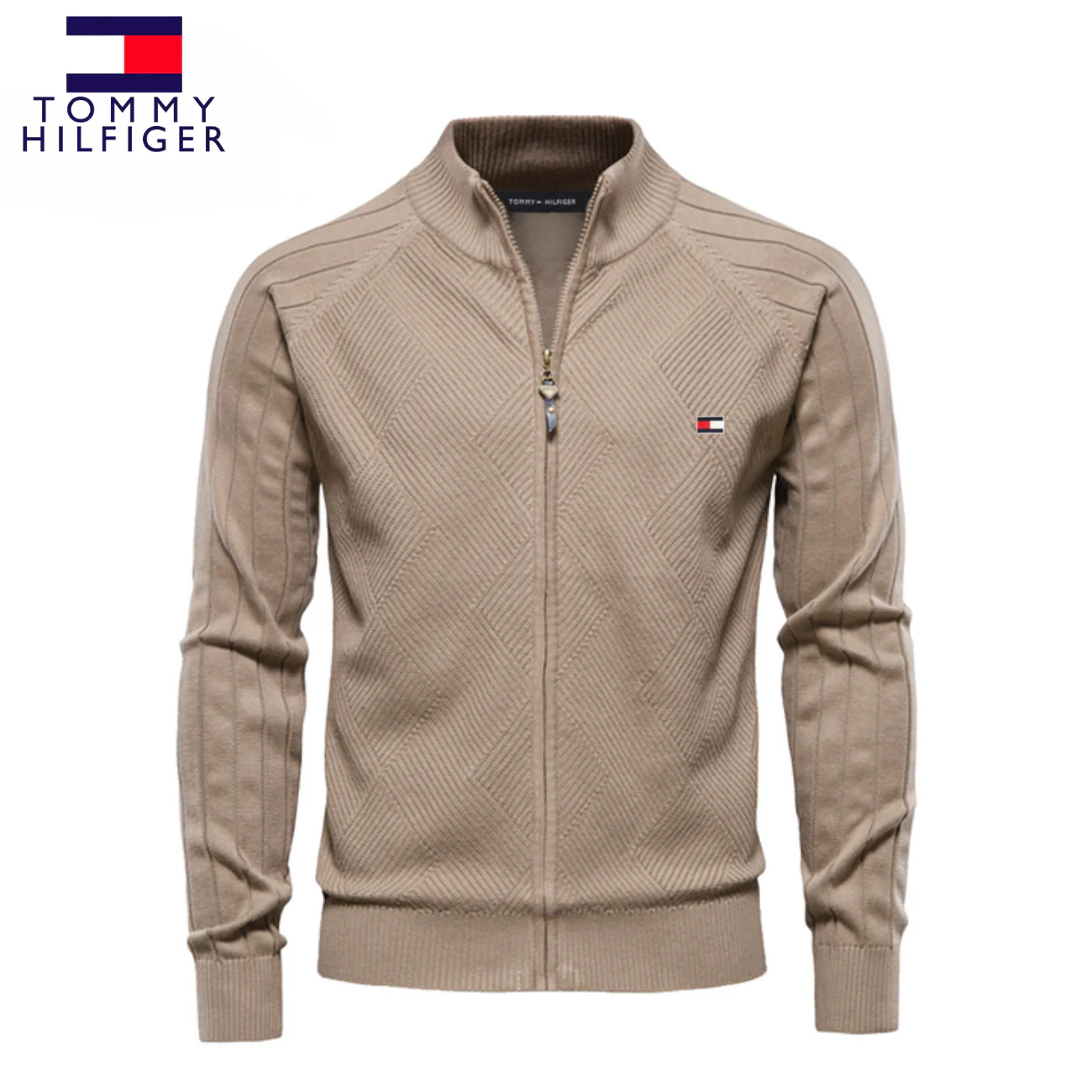Men's Textured Zip Sweatshirt || CLEARANCE SALE - Image 4