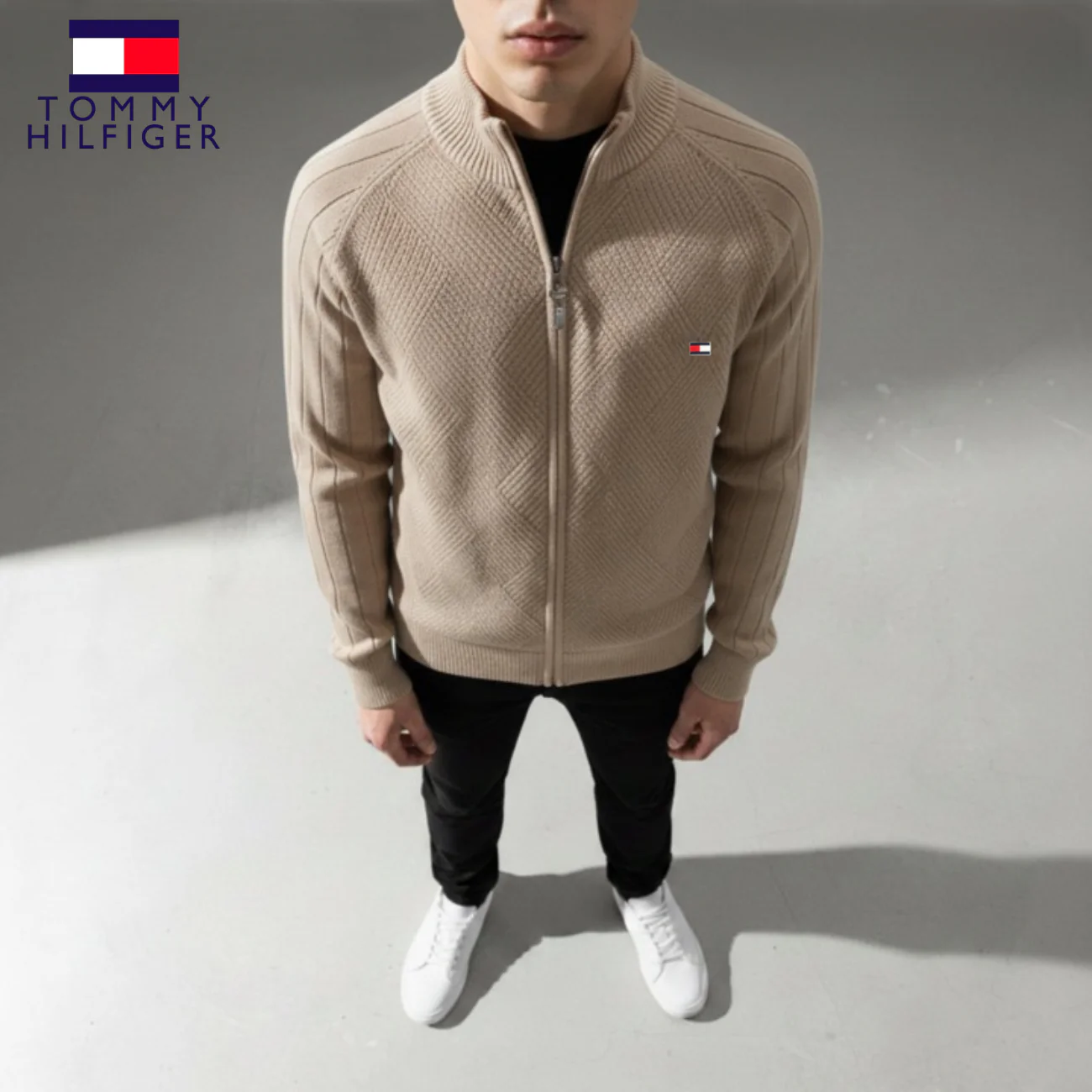 Men's Textured Zip Sweatshirt || CLEARANCE SALE - Image 9