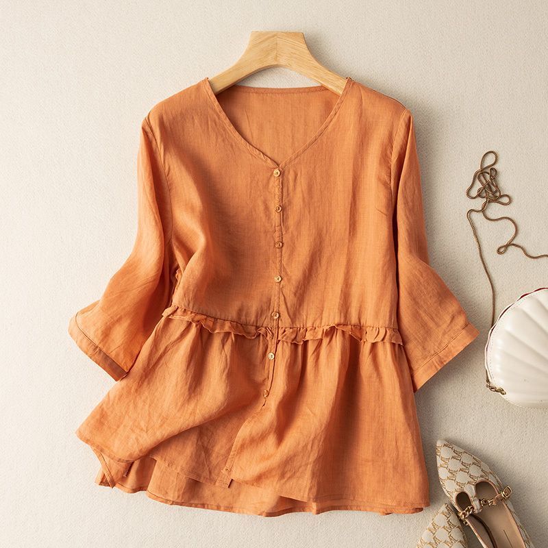MILA LINEN BLOUSE - Image 2