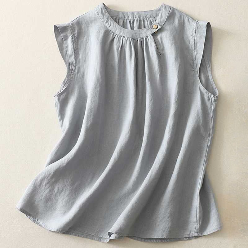 MILANA LINEN BLOUSE - Image 2