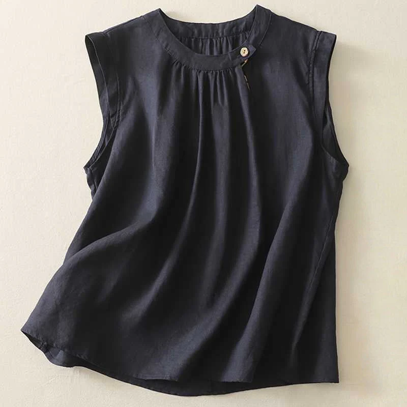 MILANA LINEN BLOUSE - Image 3
