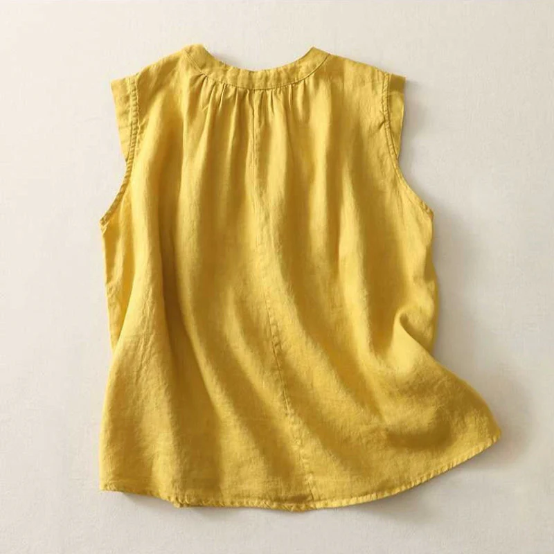 MILANA LINEN BLOUSE - Image 4