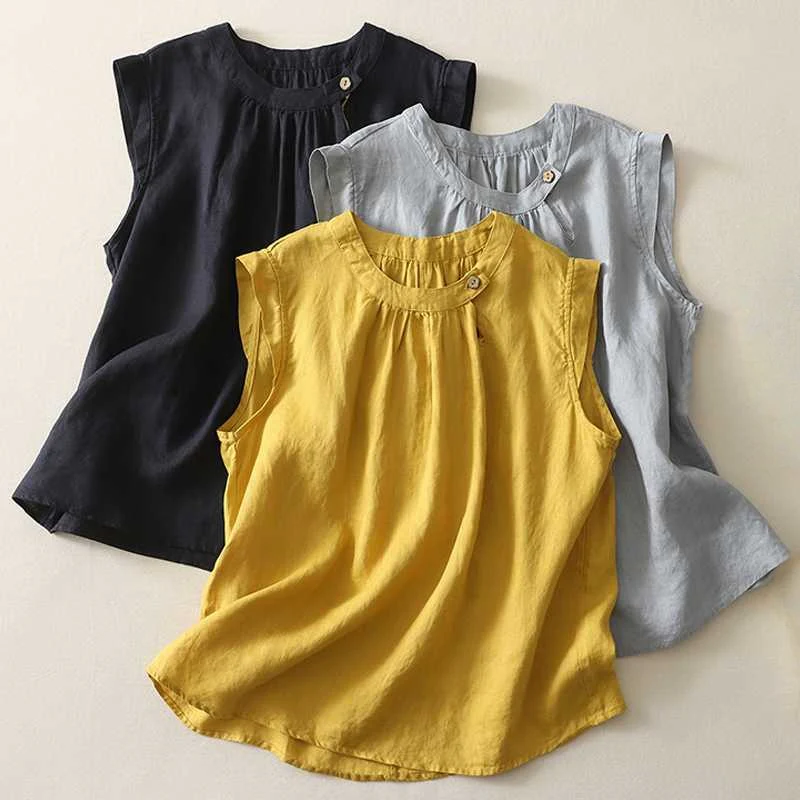 MILANA LINEN BLOUSE - Image 5