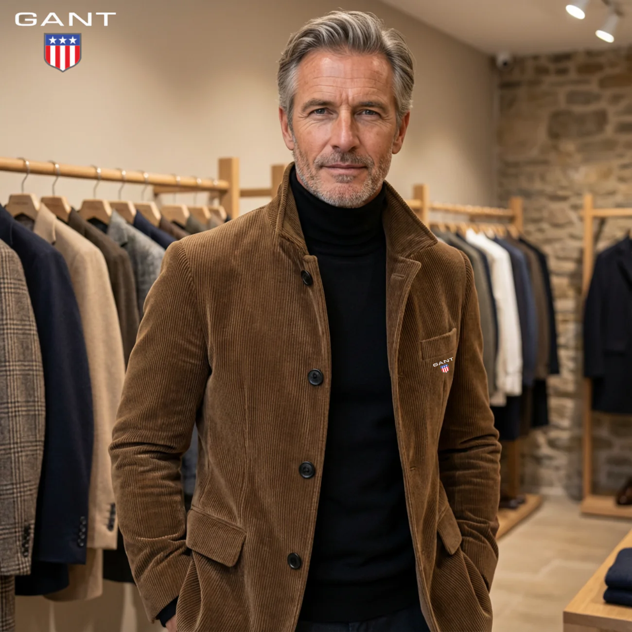 2026 Modern Fit || Corduroy Button Jacket - Image 4