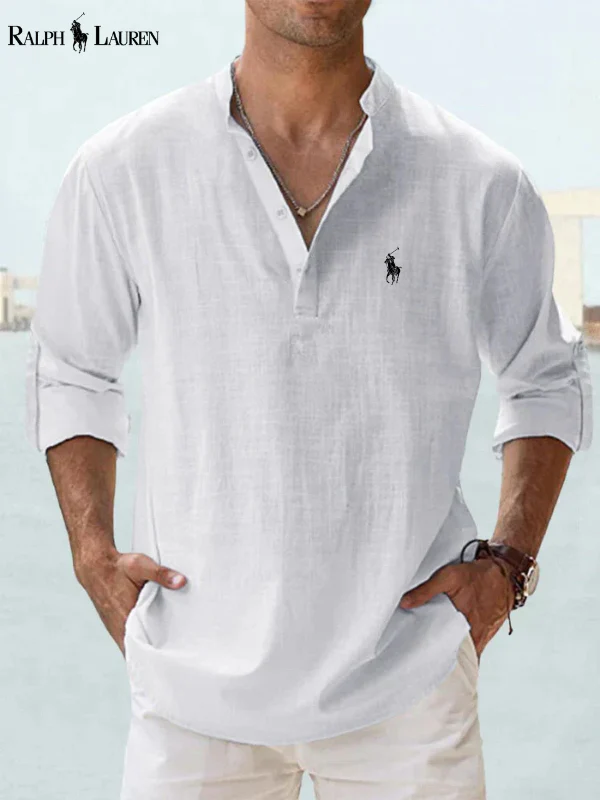 Modern Fit Long-Sleeve Shirt for Smart Casual Wear - Image 11