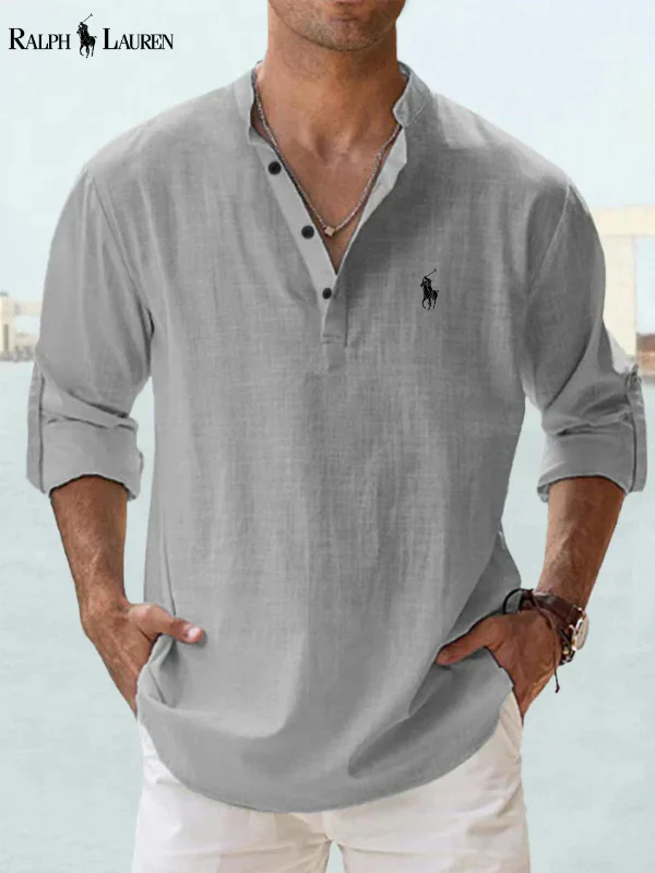 Modern Fit Long-Sleeve Shirt for Smart Casual Wear - Image 12