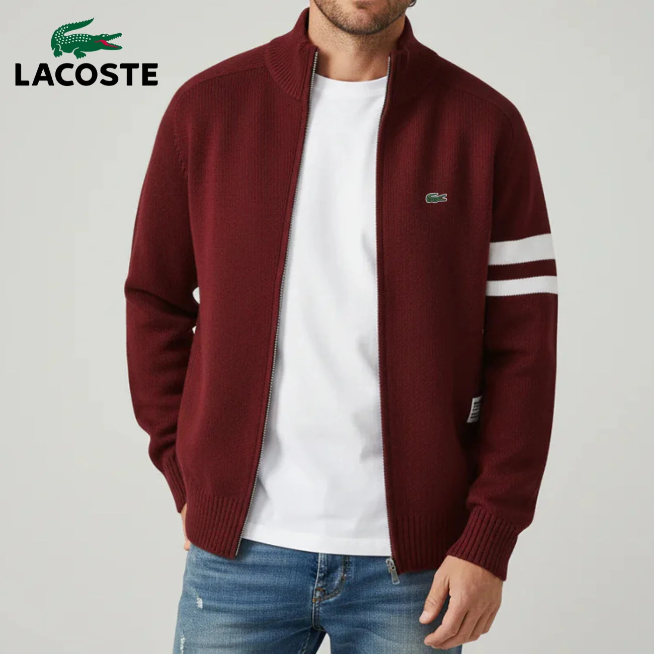 Modern Knit Cardigan with Zipper || CLEARANCE PRICE - Image 5