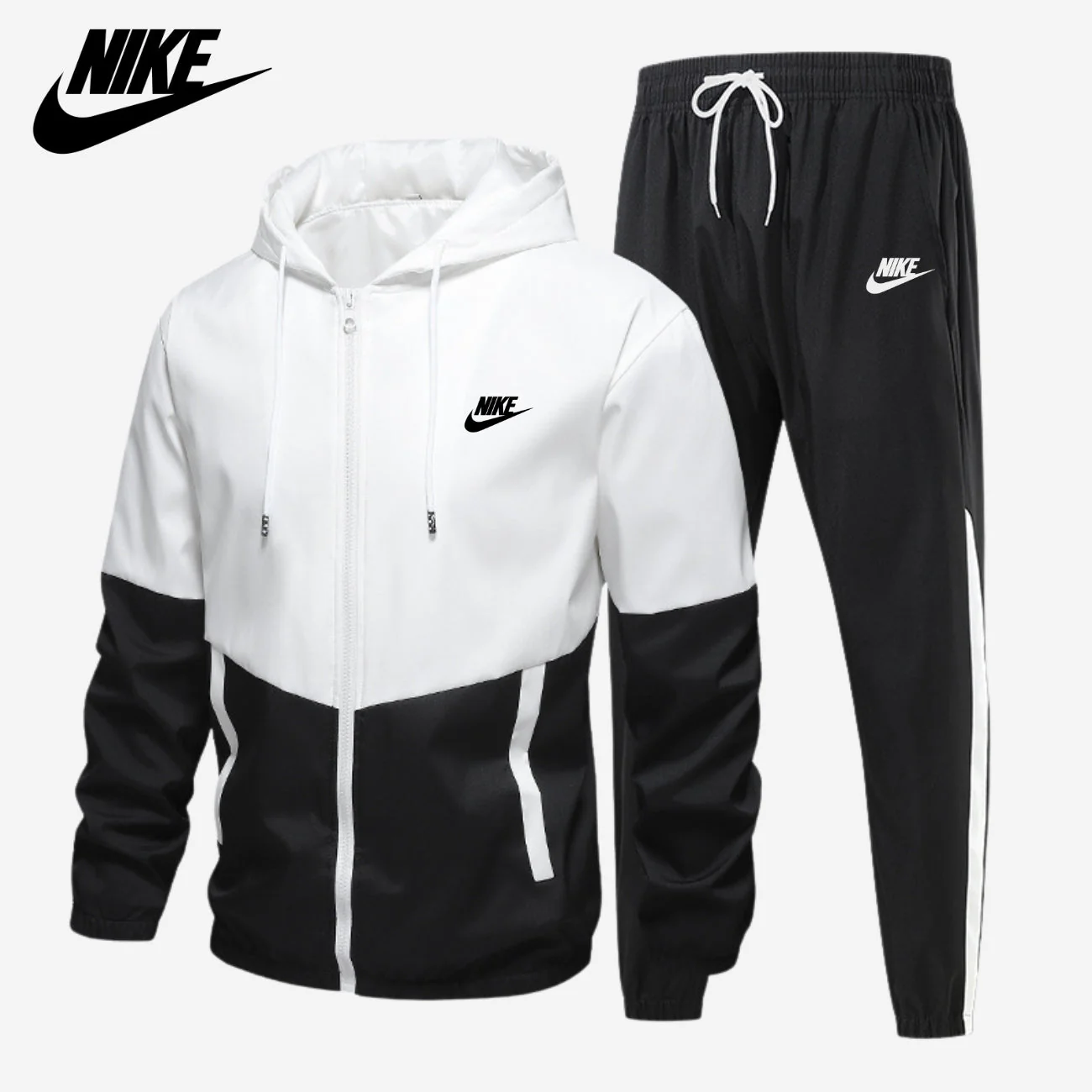 Monochrome Zip-Up Set || CLEARANCE PRICE
