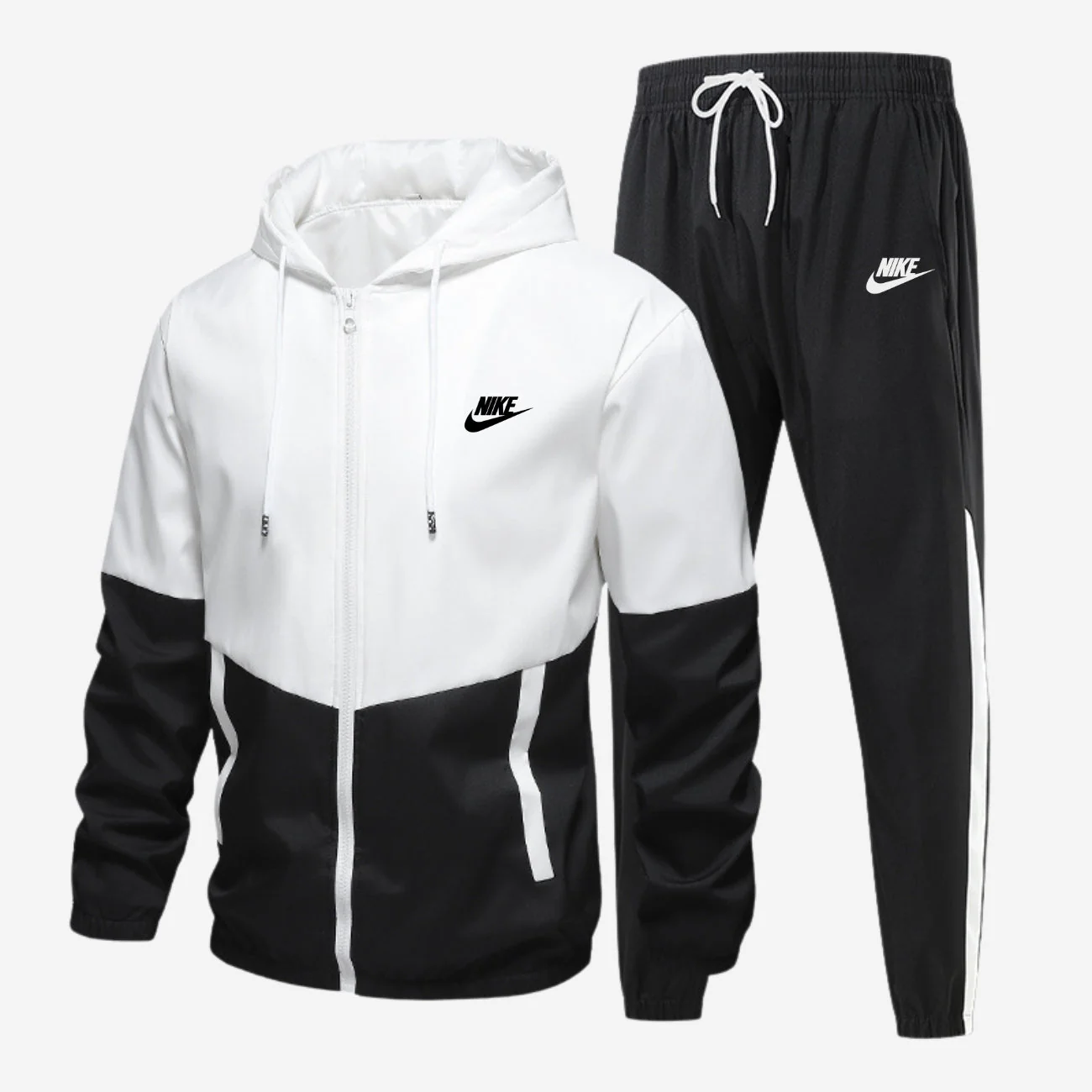 Monochrome Zip-Up Set — CLEARANCE PRICE