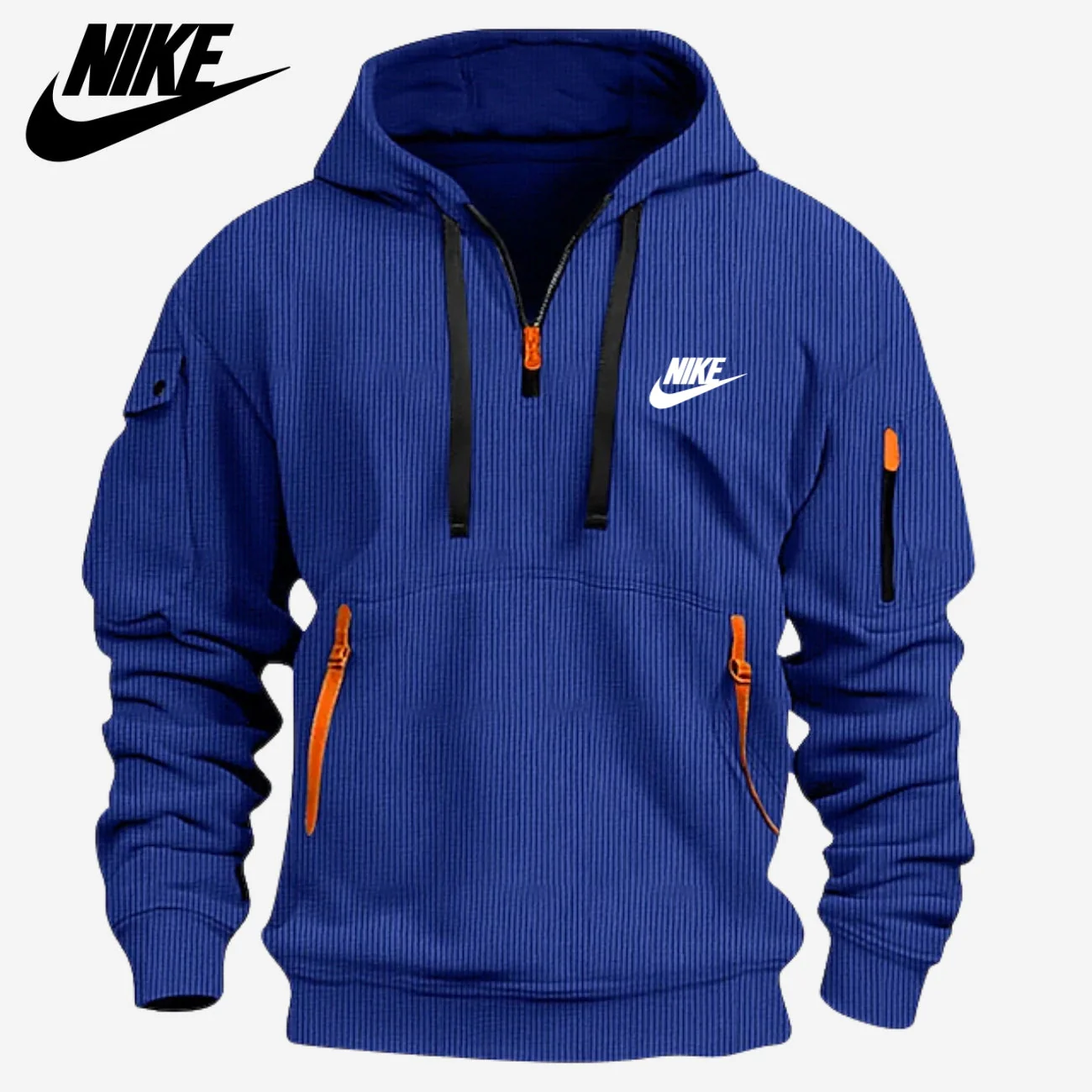 Multi Pocket Zip Hoodie - CLEARANCE SALE -
