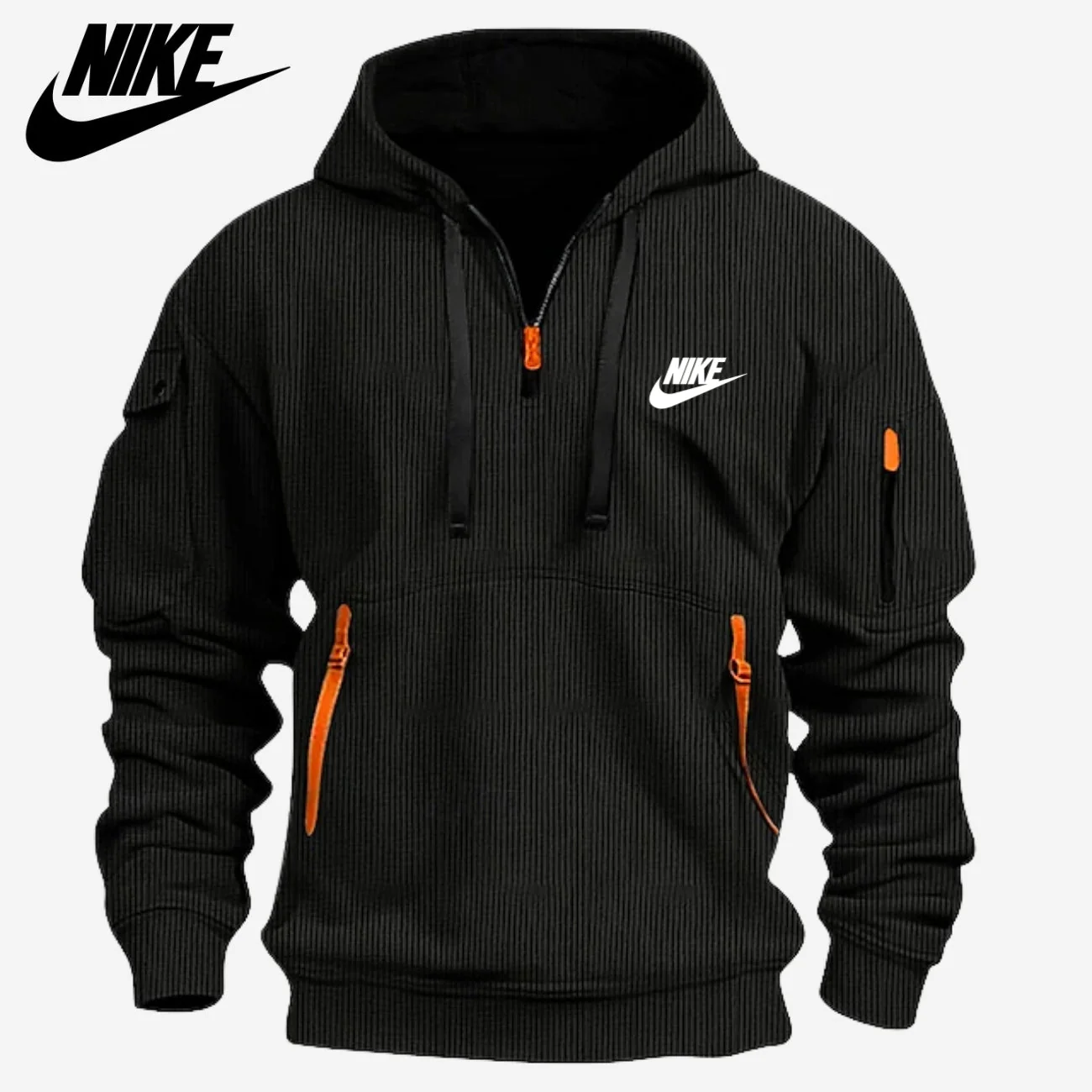Multi Pocket Zip Hoodie - CLEARANCE SALE - - Image 2