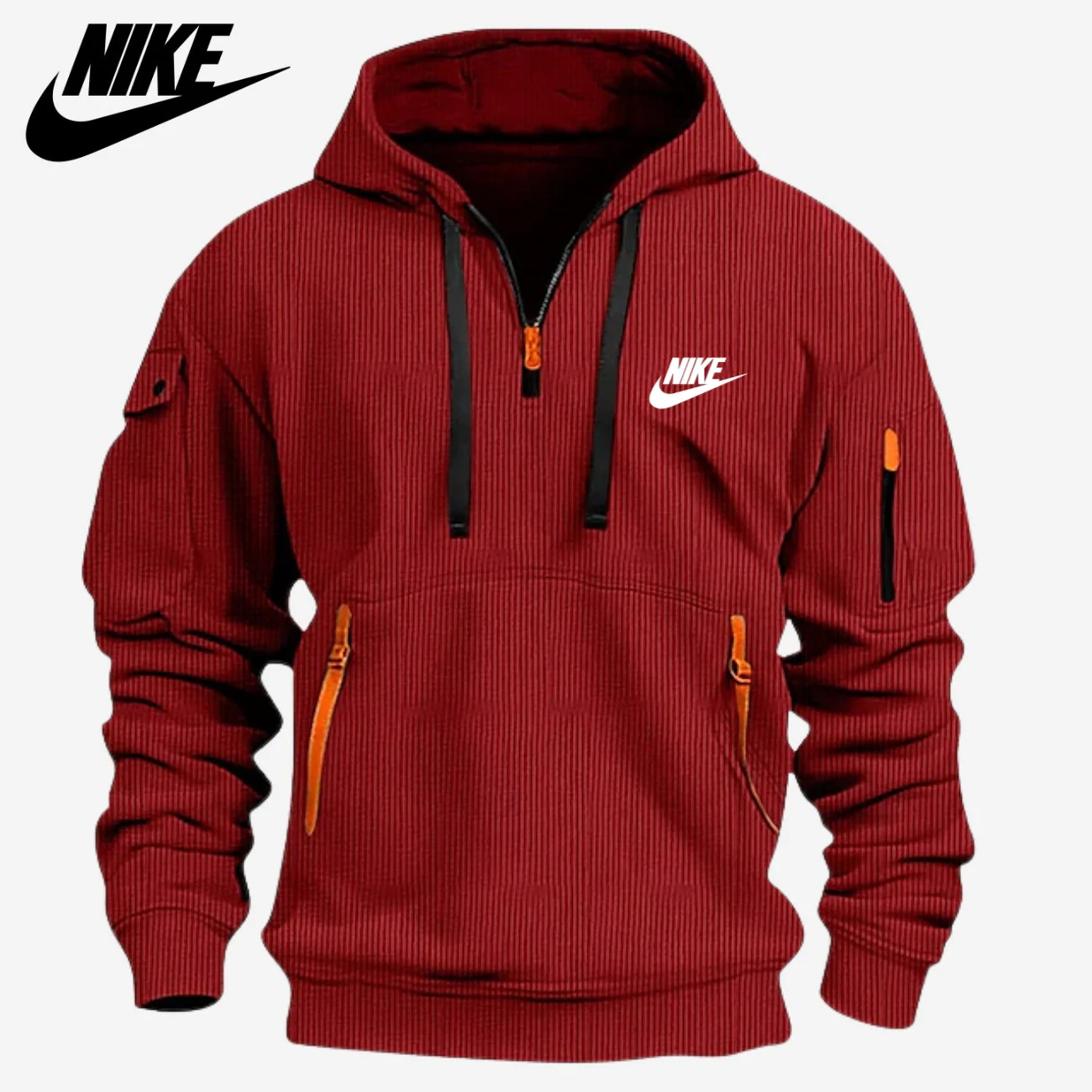 Multi Pocket Zip Hoodie - CLEARANCE SALE - - Image 4